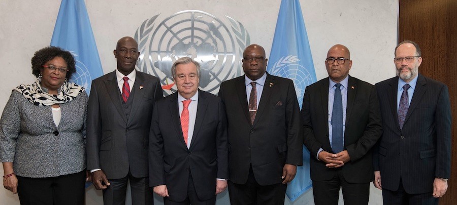 guterres-delegacion-caricom-onu-mark-garten Propuesta africana para la autosuficiencia con energía limpia