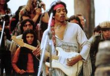 Jimi Hendrix en Woodstock, 1969