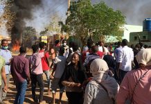 Protestas callejeras en la capital de Sudán, Jartum