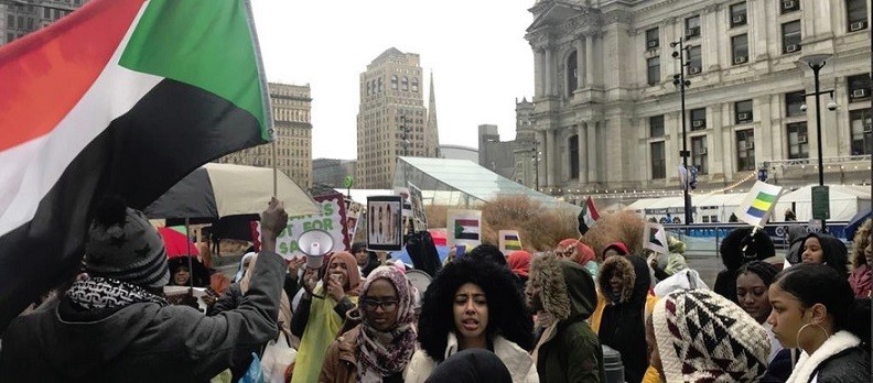 Manifestación en Hamburgo, en solidaridad con Sudán