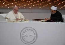 El Pontífice Y El Gran Imán De Al-Azhar Firman El Documento Sobre Fraternidad Humana I © Vatican Media