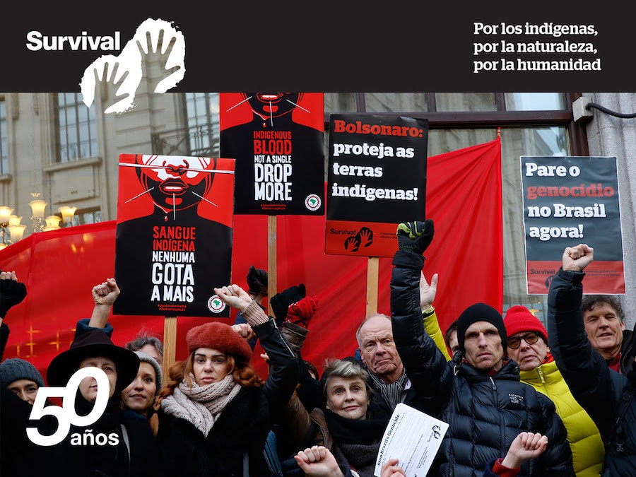 rosa-gauditano-apib-survival-protestas-londres Protestas globales por los derechos de los pueblos indígenas de Brasil