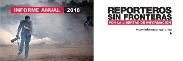 rsf-informe-anual-2018 Reporteros sin Fronteras, informe anual 2018 y premio en Israel