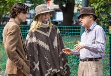 Woody Allen dirige a los actores de « A Rainy Day in New Yok »