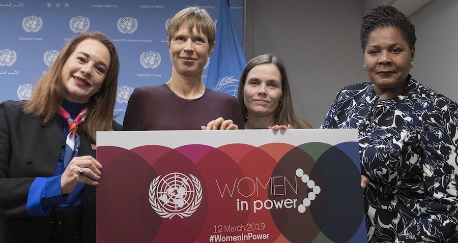 espinosa-con-ministra-islandia-y-presidentas-estonia-y-trinidad-tobago Mujeres gobiernan en diez de los 193 países reconocidos en la ONU