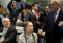 Jean-Claude Juncker con Greta Thunber