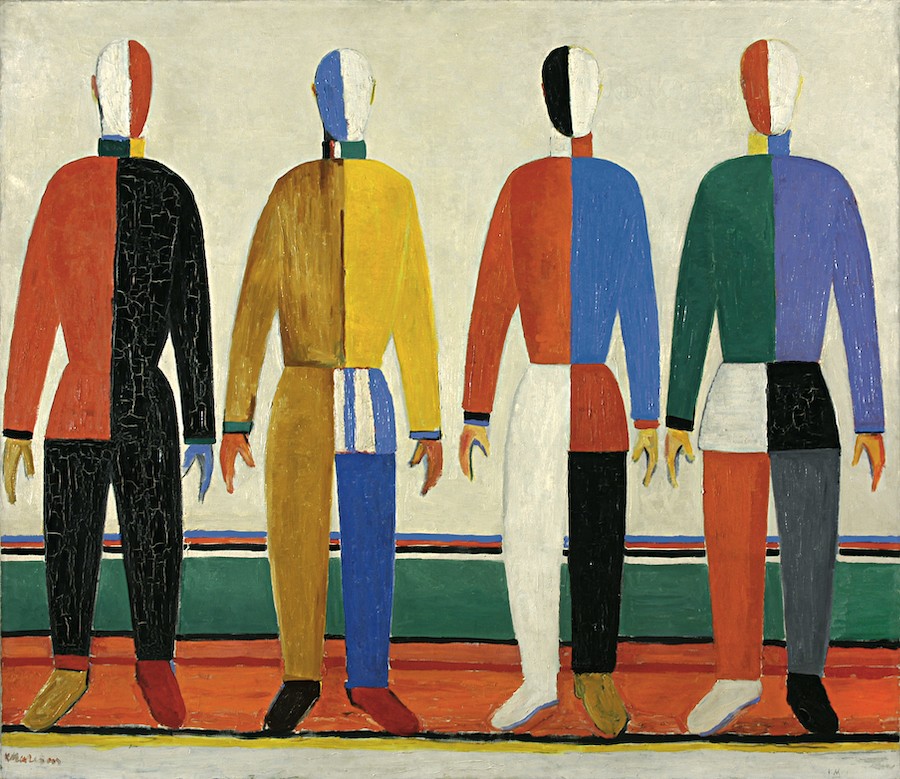 Kazimir Malévich Deportistas, 1930-1931 Óleo sobre lienzo, 142 × 164 cm Museo Estatal Ruso, San Petersburgo
