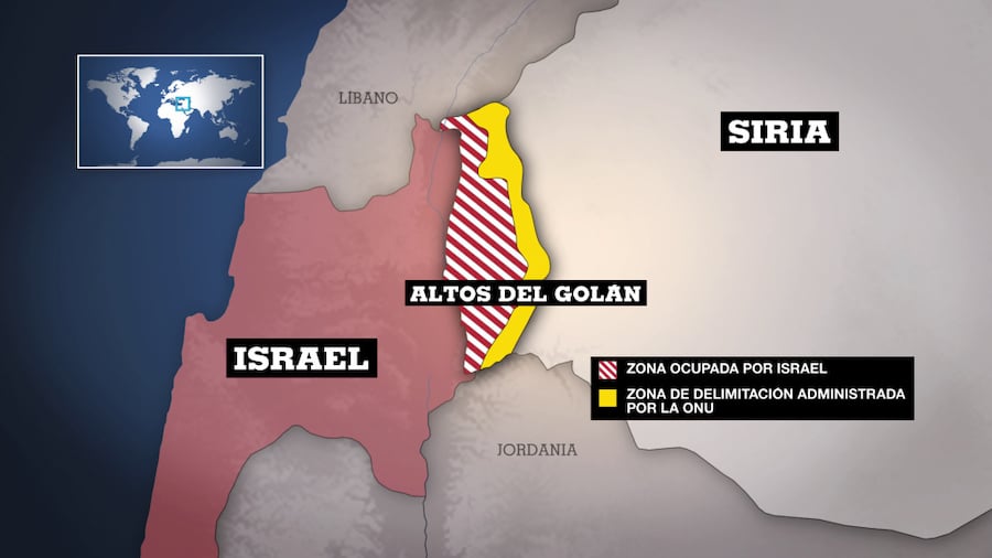 mapa-altos-golan-ocupado Donald Trump contra el mundo: adjudica los Altos del Golan a los israelíes