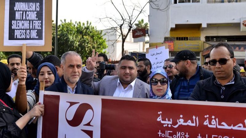 periodistas-marroquies-protestas-sentencias-mar2019 Periodistas marroquíes condenados por "violar el secreto profesional"