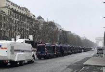Julio Feo: Despliegue policial en París contra los gilet jaunes, 23 de marzo de 2019