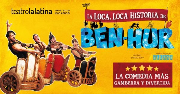 benhur-600x315 Mérida en Madrid. Nancho Novo e Yllana reescriben “La loca, loca historia de Ben – Hur”. La vida de Judá