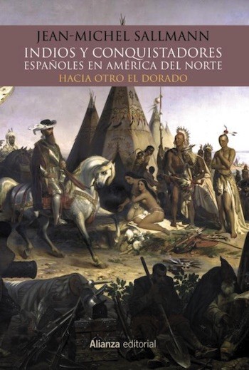 Indios y conquistadores españoles cubierta