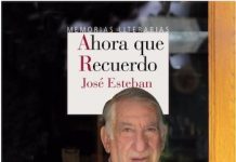 José Esteban Ahora que recuerdo cubierta