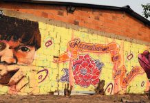 Misión de la ONU en Colombia / Bibiana Moreno: mural abogando por los derechos indígenas en Colombia