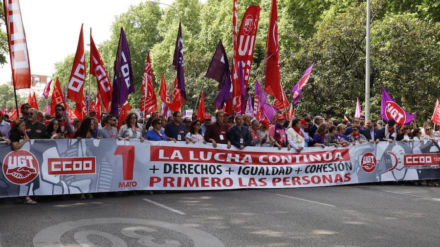 ccoo-ugt-1may2019-cabeza-manif 1 mayo 2019 en España: más derechos, más igualdad y más cohesión