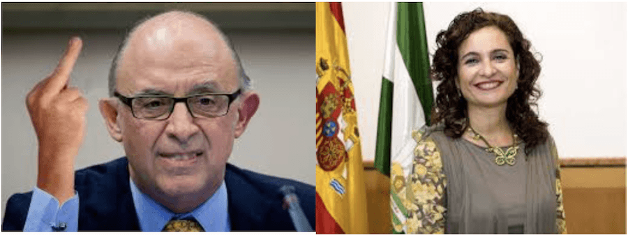 cristobal-montoro-y-maria-jesus-montero Lo juro por mi honor y ante Dios nuestro señor