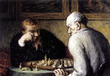 Los jugadores de ajedrez Honoré Daumier 1863