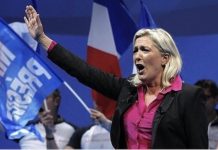 Marine Le Pen, líder del Frente Nacional de la derecha en Francia