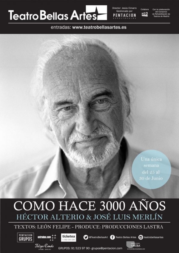 como-hace-3000-ano-600x849 Héctor Alterio y José Luis Merlín cabalgan juntos como “Hace 3000 años”. Estupefacción y maravilla