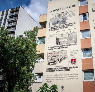 Juan-Chica-Ventura-mural-La-Nueve-c París 24 agosto 1944-2019: 75 aniversario de La Nueve