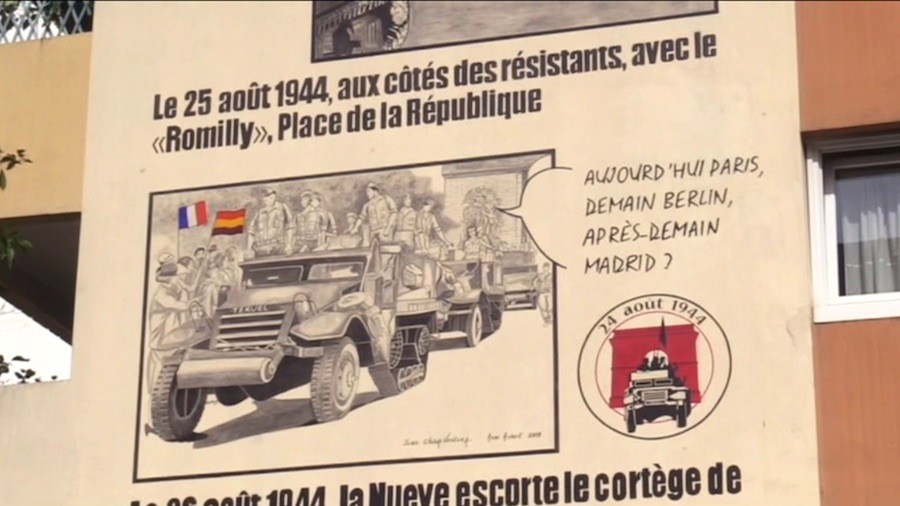 Juan-Chica-Ventura-mural-La-Nueve París 24 agosto 1944-2019: 75 aniversario de La Nueve