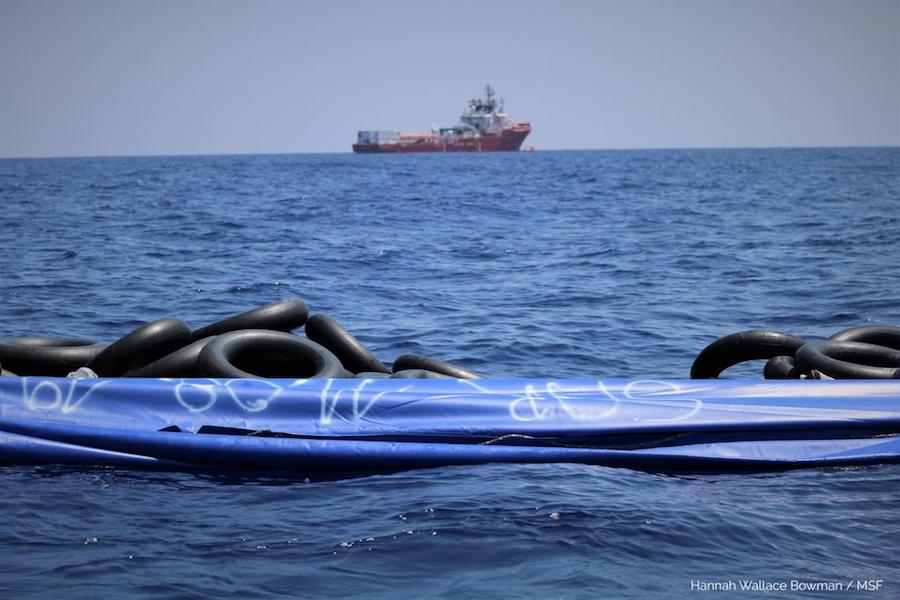 MSF-Ocean-Viking-11AGO2019-lancha-hundida Ocean Viking: nuevo rescate de 81 personas en el Mediterráneo Central