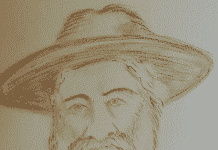 Retrato de Walt Whitman y sus Hojas de Hierba