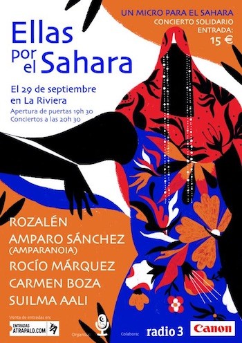 Ellas-por-el-Sáhara-cartel Tres diferentes iniciativas solidarias con el Sahara en Madrid