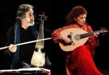 Jordi Savall con una integrante de Orpheus XXI en el Festival Arabesques