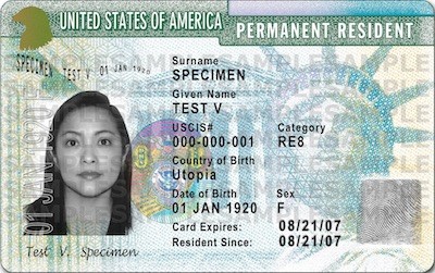 green-card En español: tarjeta verde o tarjeta de residente,  mejor que green card