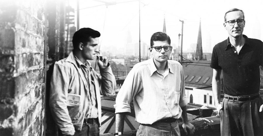 Kerouac-con-Ginsberg-y-William-Borroughs Recordando a la Beat generation