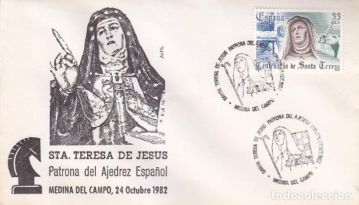 Teresa-de-Jesus-sello-1982-ajedrez Santa Teresa cumple 75 años como patrona del Ajedrez