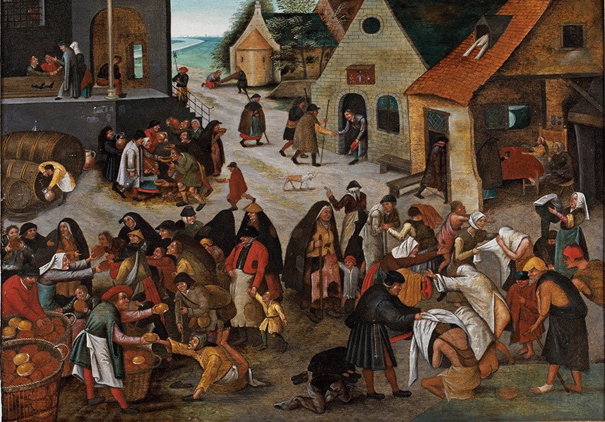 Brueghel-Las-7-obras-de-misericordia El arte de los Brueghel