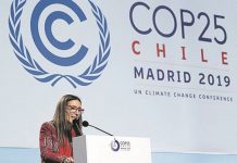 Carolina Schmidt, presidenta chilena de la COP25.