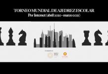 Cartel del torneo de ajedrez por internet organizado por el pabellón de España en la Expo dubai 2020