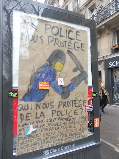 Francia-violencia-policial-9ENE2020 Gobiernos activan violencia policial contra periodistas que informan de protestas