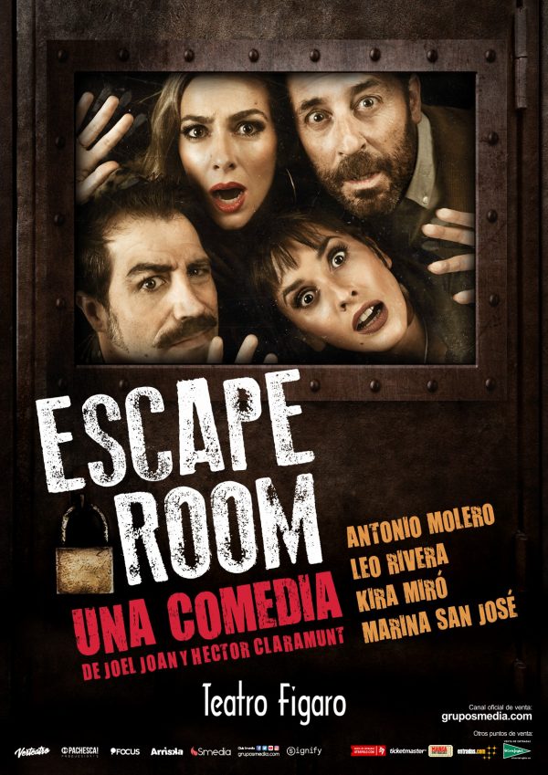 escape-room-cartel-600x849 Joel Joan y Hèctor Claramunt  nos encierran en “Escape room”. Confusiones y confesiones