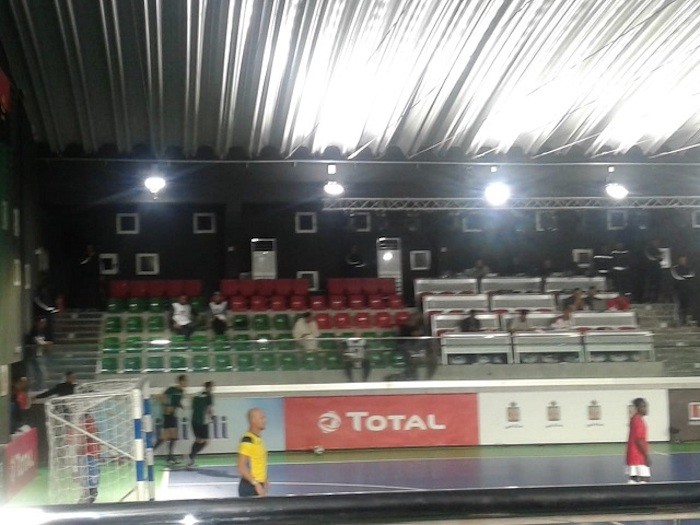 Can-El-Aaiun-gradas-vacías CAN de Futsal 2020 en el Sahara bajo fuerte vigilancia armada