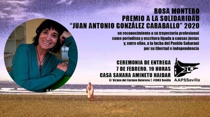 Rosa-Montero-premio-saharauis Premio a la escritora Rosa Montero por su apoyo a la causa saharaui