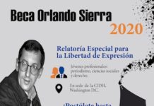 Beca Orlando Sierra 2020 banner