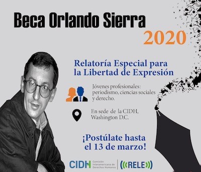 Beca-Orlando-Sierra-2020-banner Beca Orlando Sierra para la Libertad de Expresión 2020