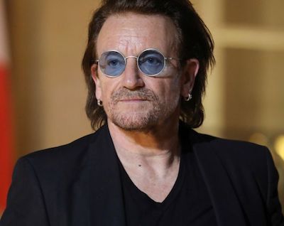 Bono-cantante Bono canta para los italianos confinados