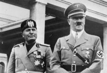 Benito Mussolini y Adolfo Hitler