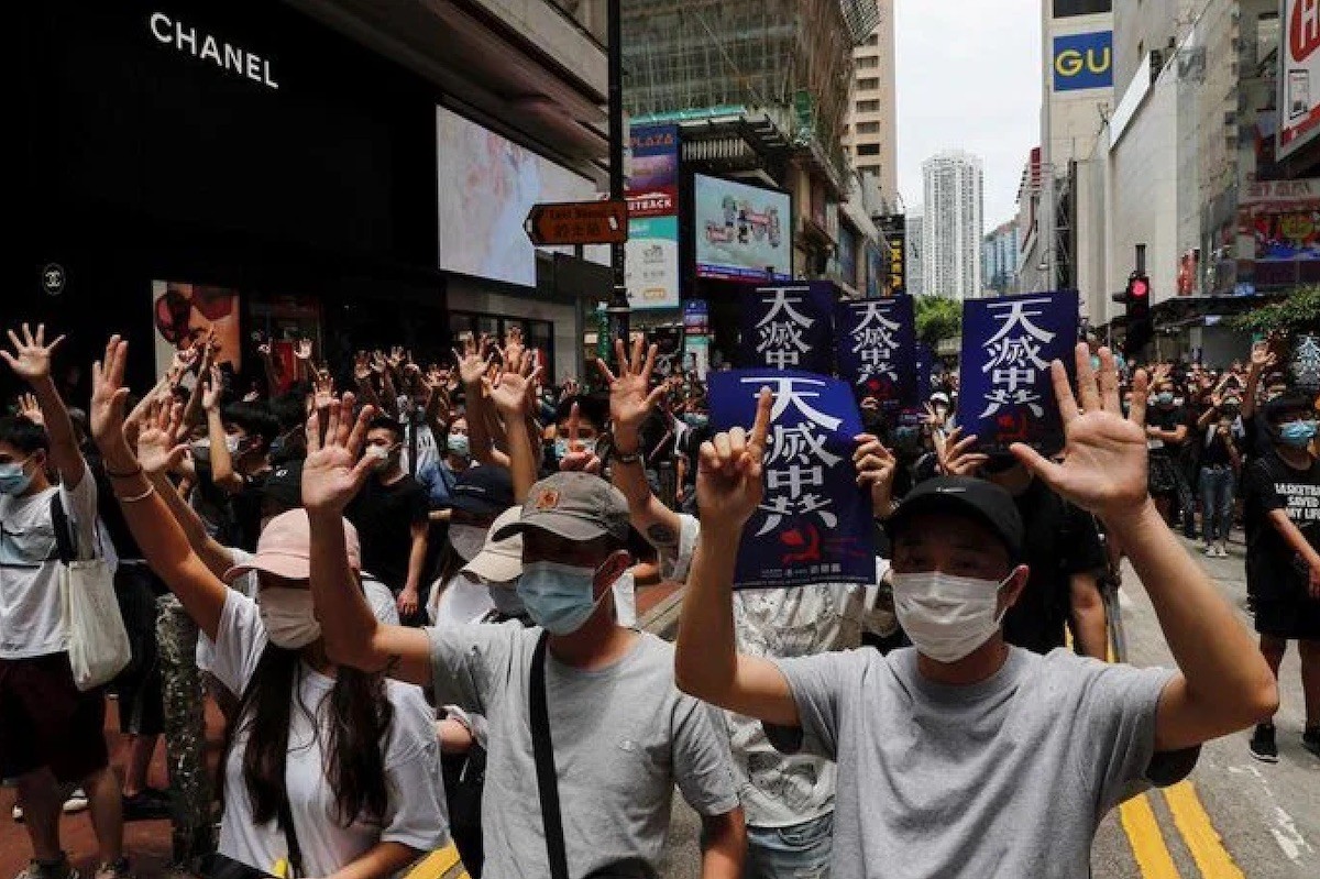 Hong-Kong-manifestantes-Kowloon-Tong-24MAY2020 Hong Kong: vuelven las manifestaciones, ahora contra la ley de seguridad nacional