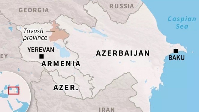 Frontera-Armenia-y-Azerbaiyán Combates y escalada de tensión en la frontera entre Armenia y  Azerbaiyán