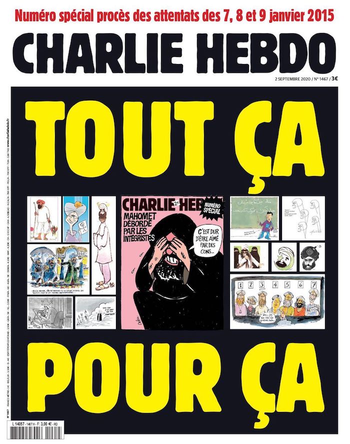 Charlie-Hebdo-Tout-ça-pour-ça «Charlie Hebdo» vuelve a publicar las caricaturas de Mahoma en la víspera del juicio