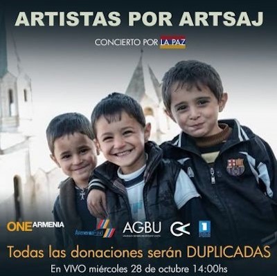 Artistas-por-Artsaj-cartel Numerosos artistas se solidarizan con Armenia en el concierto ‘Artistas por Artsaj’