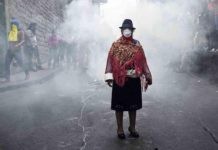 Ecuador protesta social Mujer de Cotopaxi 2019