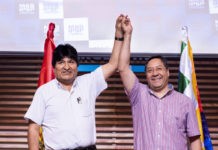 Luis Arce con Evo Morales