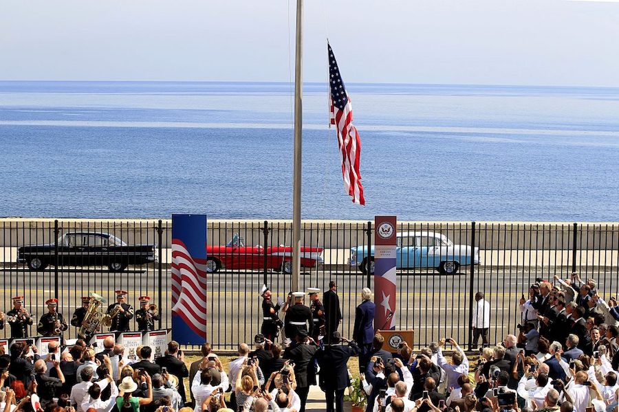 Embajada-EEUU-en-La-Habana EEUU suaviza las relaciones con Cuba en relación al terrorismo